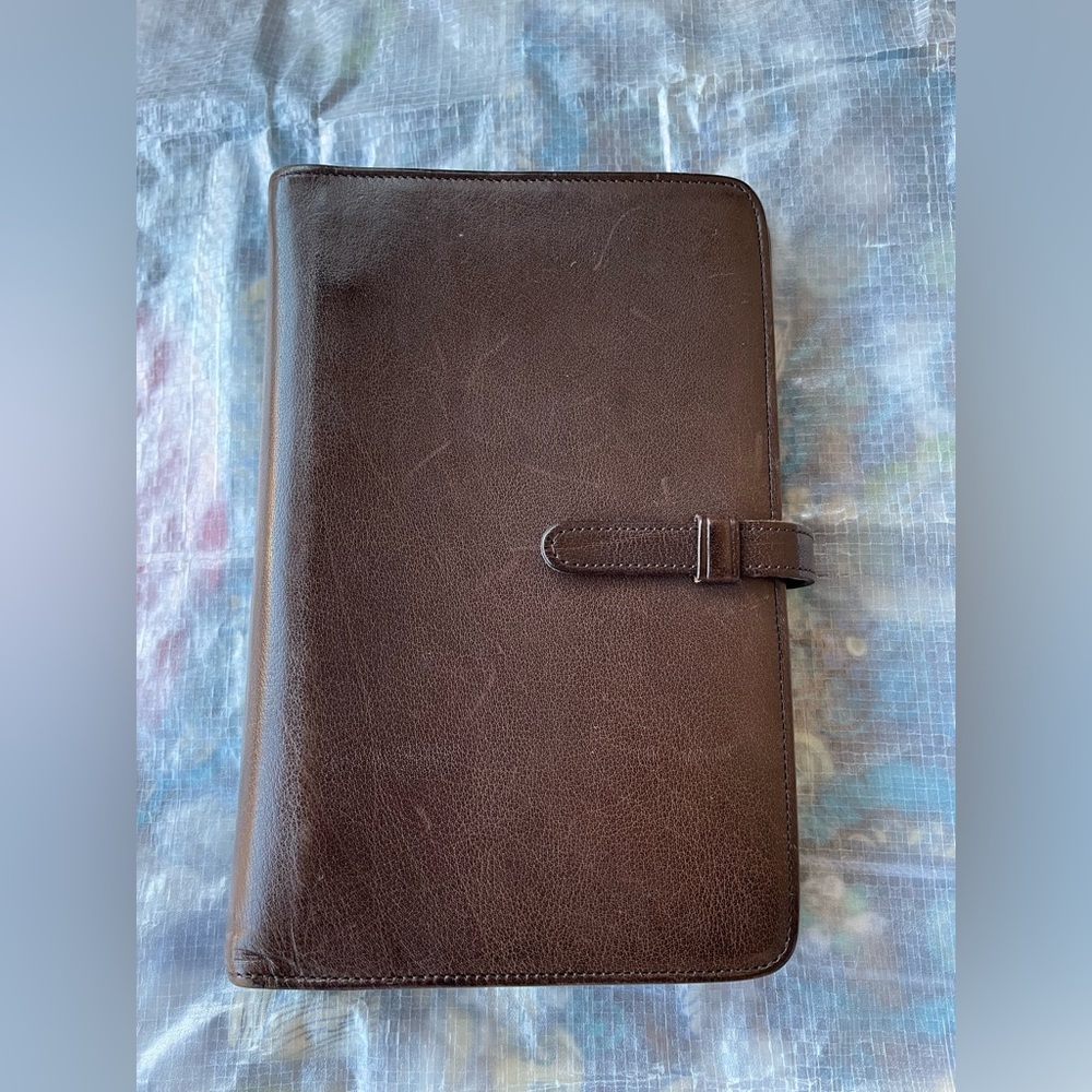 Coach Leather Planner Agenda Notebook